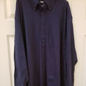 Blue button down long sleeve shirt